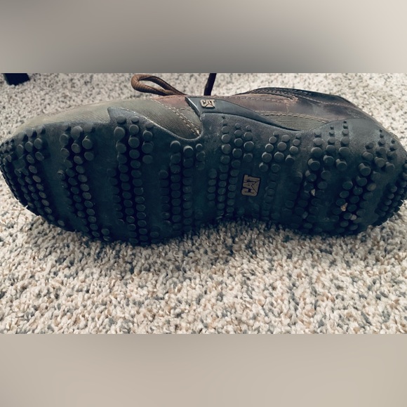 CAT CATERPILLAR Leather Sneakers Casual Trainers Shoes Mens - Picture 7 of 7